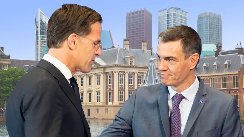 Mark Rutte og Pedro Sánchez